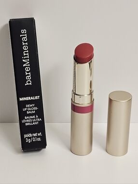 bareMinerals Dewy Lip Gloss Balm Soul Mauve new in box makeup cosemtics lips